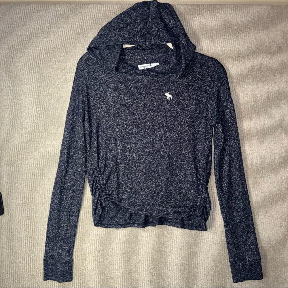 Abercrombie & Fitch size 11/12 black gray Hoodie long sleeve shirt